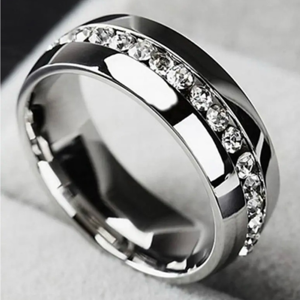 Beautiful Titanium comfort fit ring
